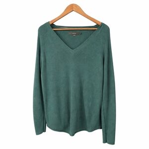Vero Moda Teal Green V-Neck Knit Sweater Size Large